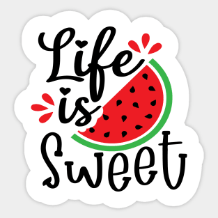 Watermelon Life is Sweet Sticker